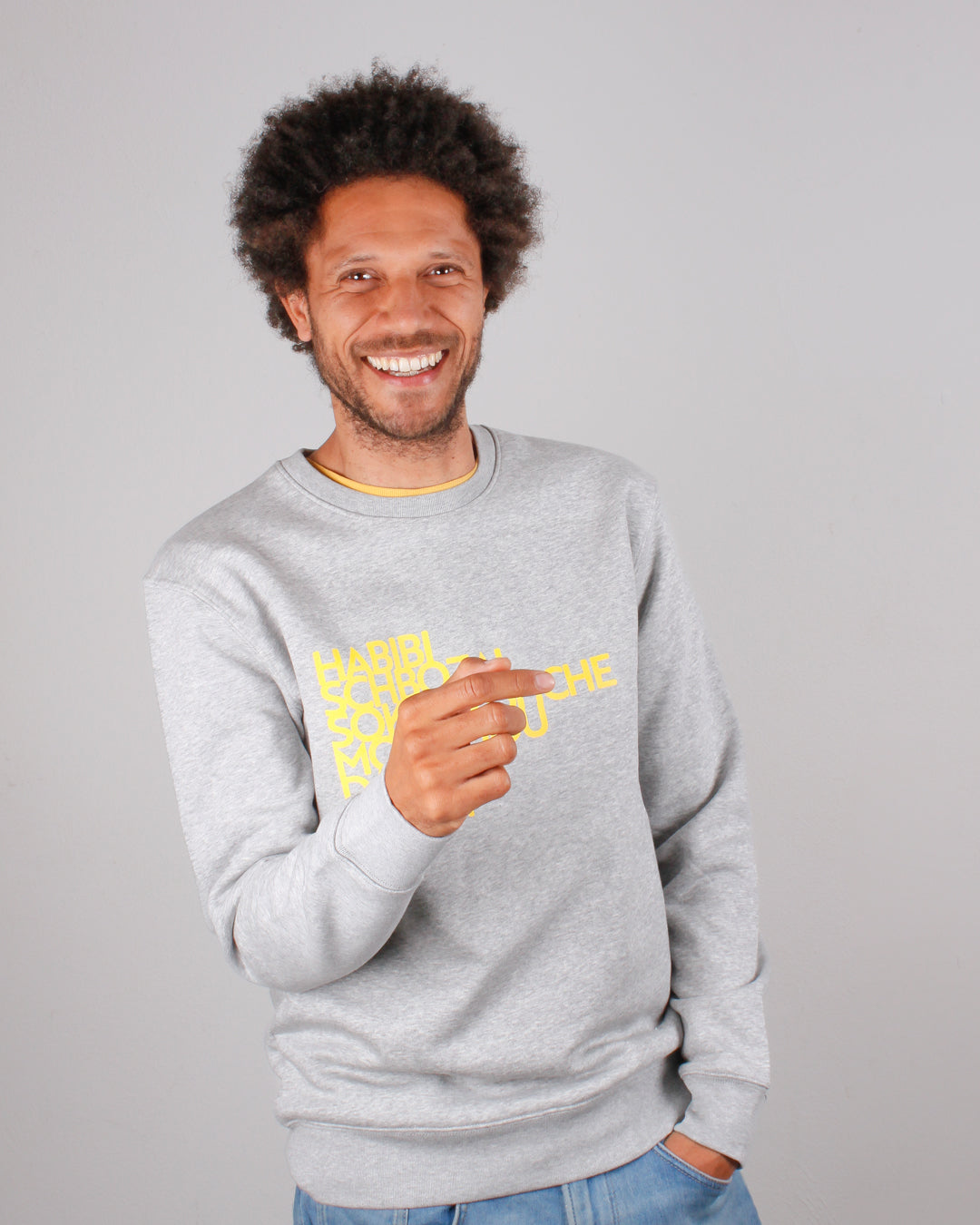 Grey Lovenotes Sweatshirt | Pullover aus Bio-Baumwolle für Herren