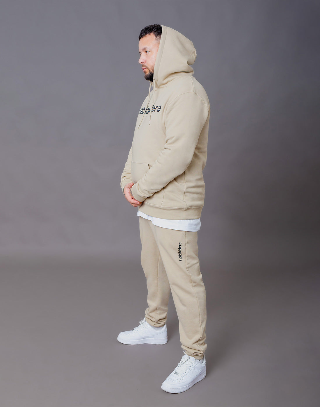 Beige Lounge Jogger | Jogginghose aus Bio-Baumwolle für Herren