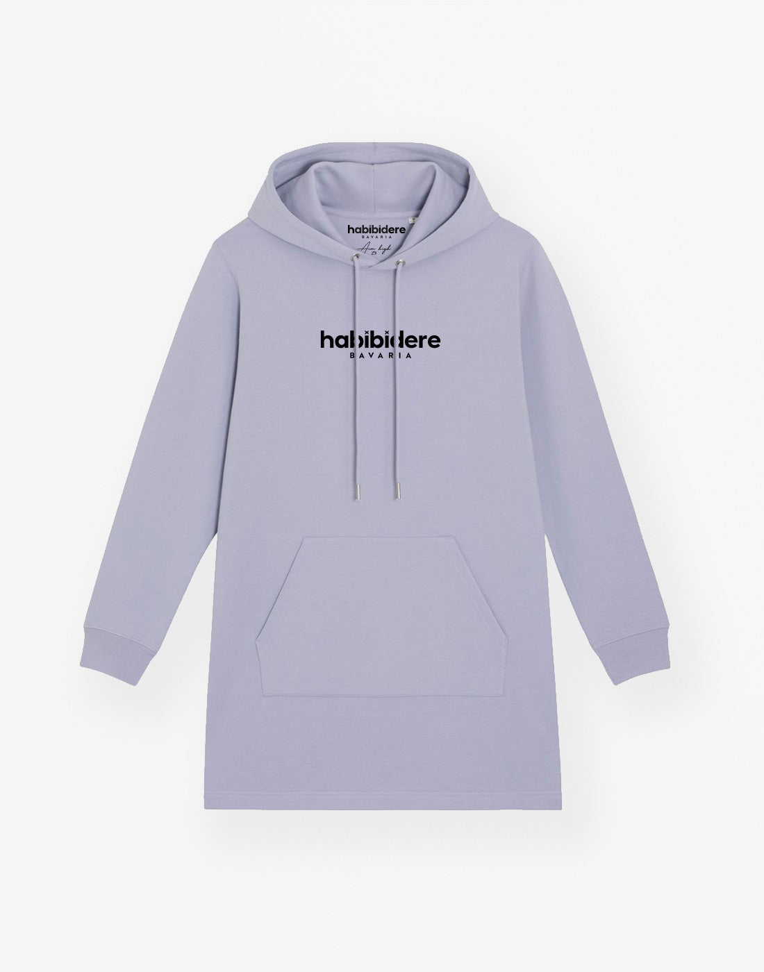 Lavender Hoodiekleid | Sweatshirtkleid mit Kapuze aus Bio-Baumwolle