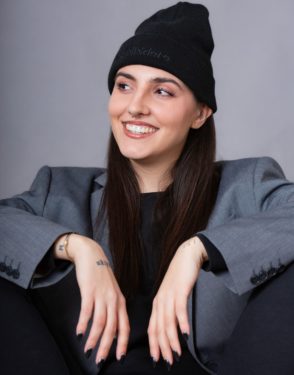 Black Beanie | Mütze aus Bio-Baumwolle