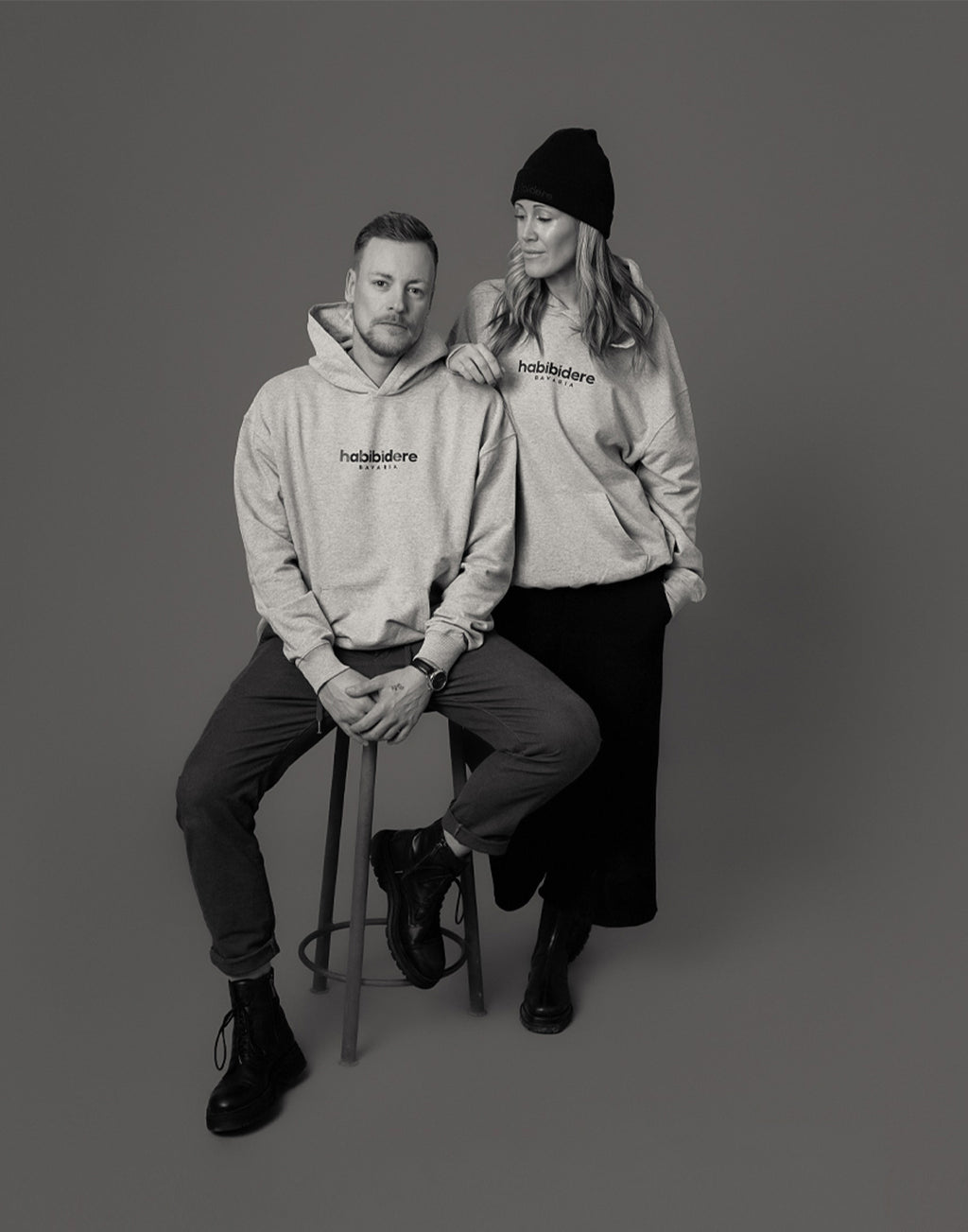 Grey Oversized Hoodie | Kapuzenpullover aus Bio-Baumwolle für Herren