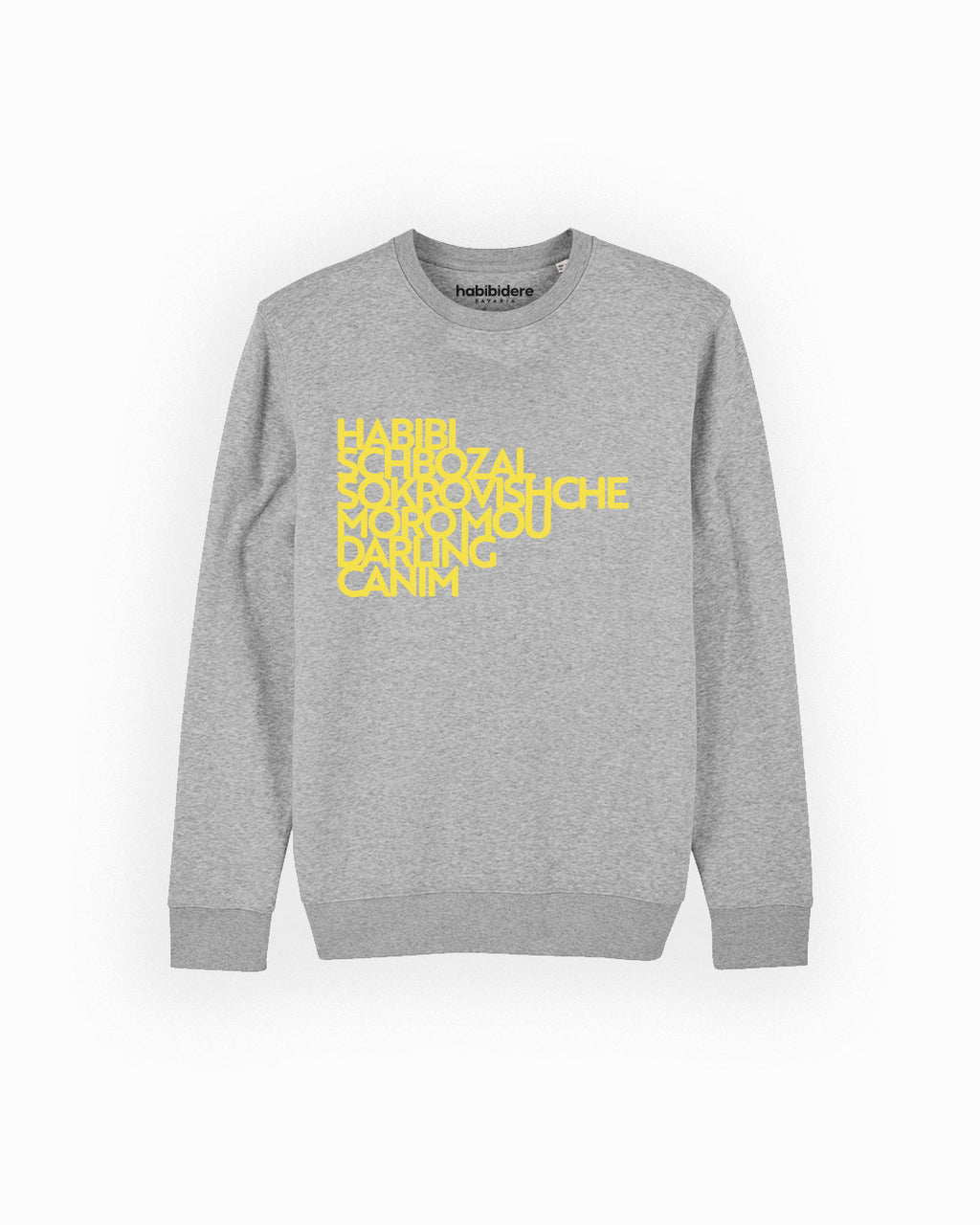 Grey Lovenotes Sweatshirt | Pullover aus Bio-Baumwolle für Herren