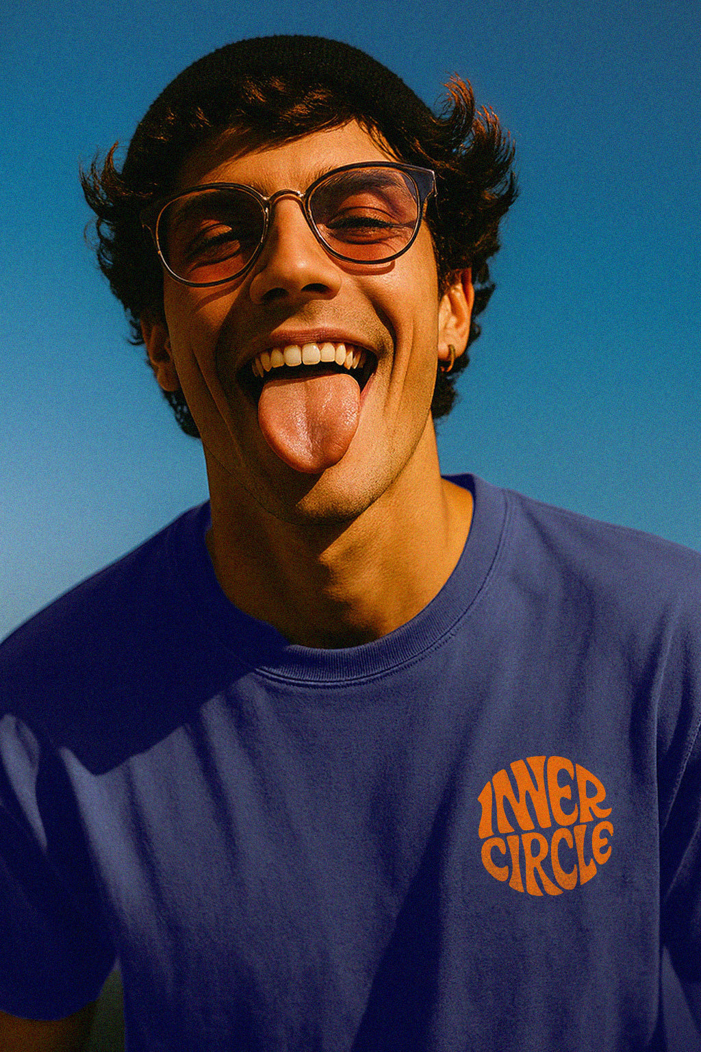 Inner Circle Shirt – Oversized Fit, Bio-Baumwolle, Violett für Männer