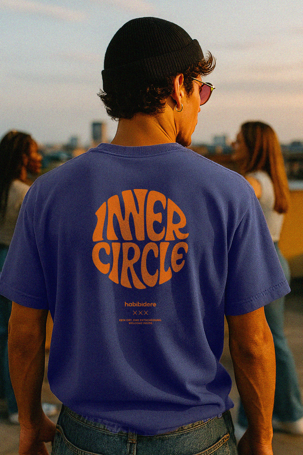 Inner Circle Shirt – Oversized Fit, Bio-Baumwolle, Violett für Männer