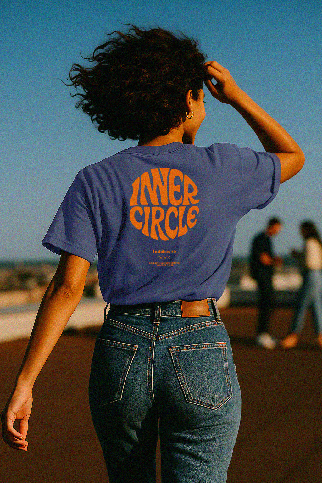 Inner Circle Shirt – Oversized Fit, Bio-Baumwolle, Violett für Frauen