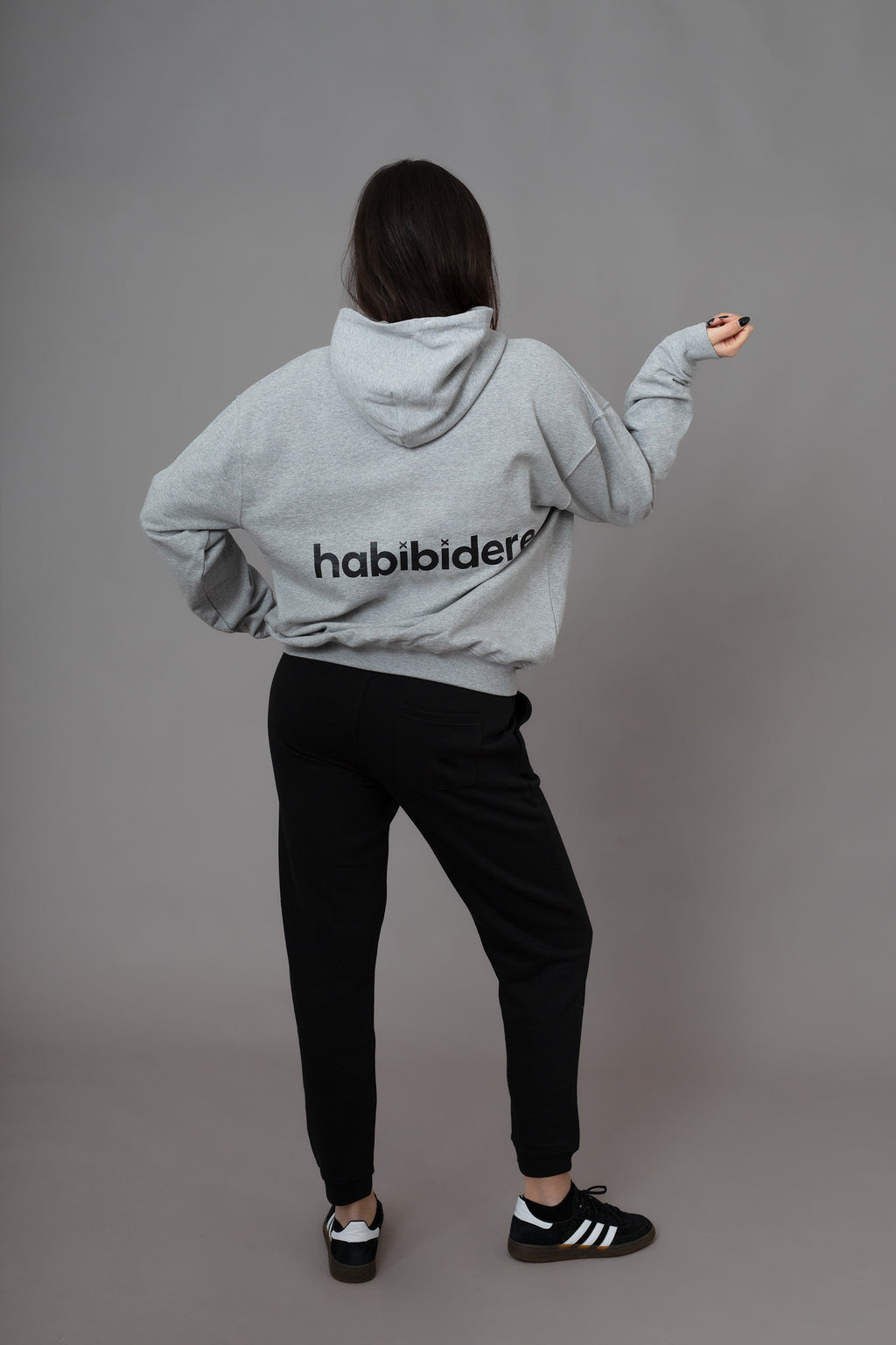 Grey Oversized Hoodie | Kapuzenpullover aus Bio-Baumwolle für Damen