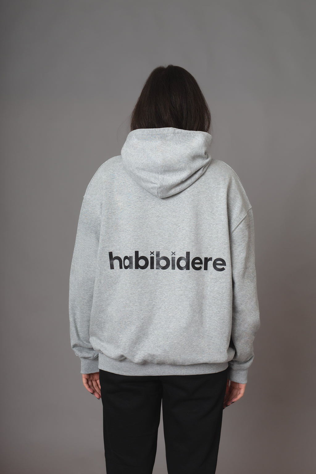 Grey Oversized Hoodie | Kapuzenpullover aus Bio-Baumwolle für Damen