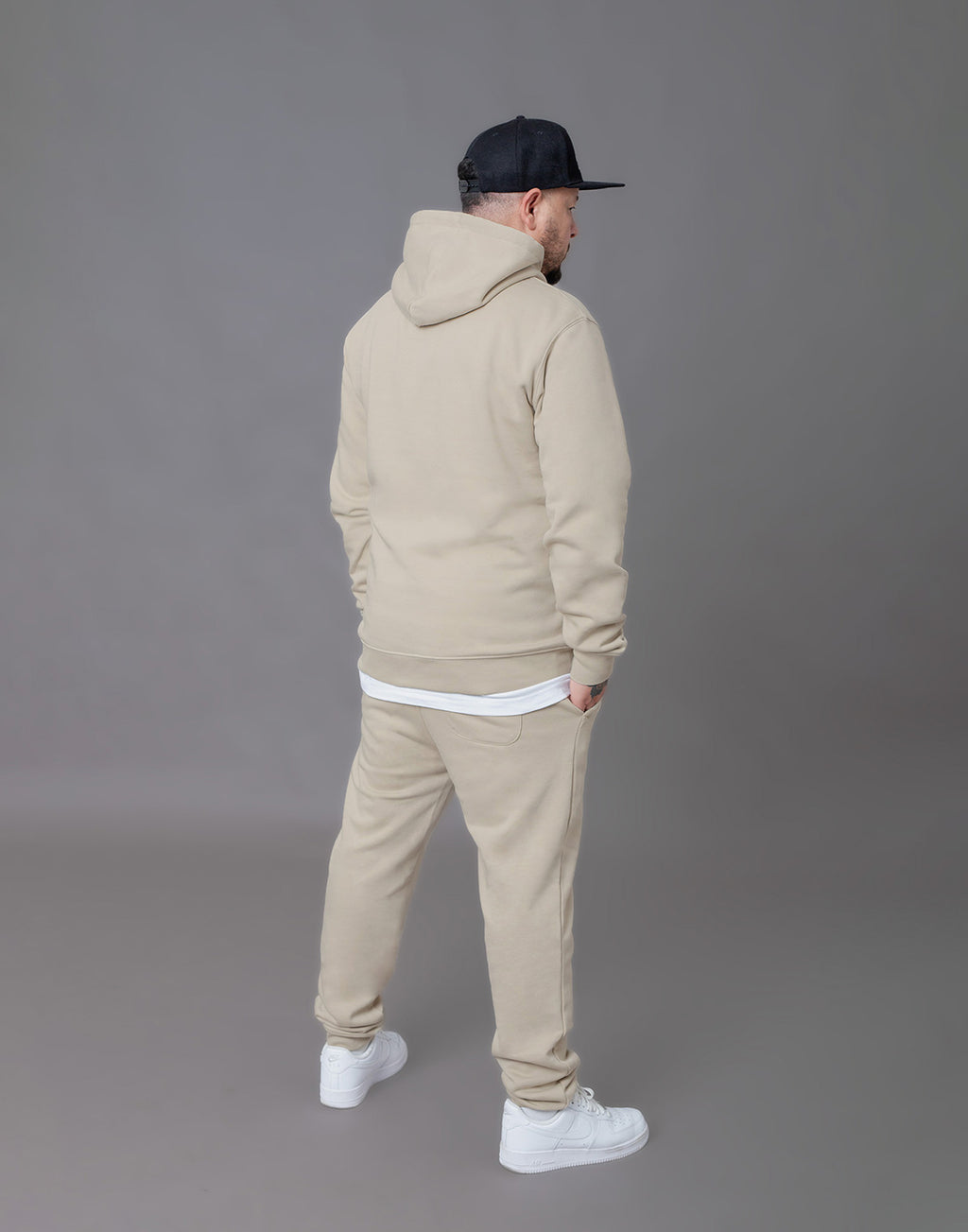 Beige Lounge Jogger | Jogginghose aus Bio-Baumwolle für Herren