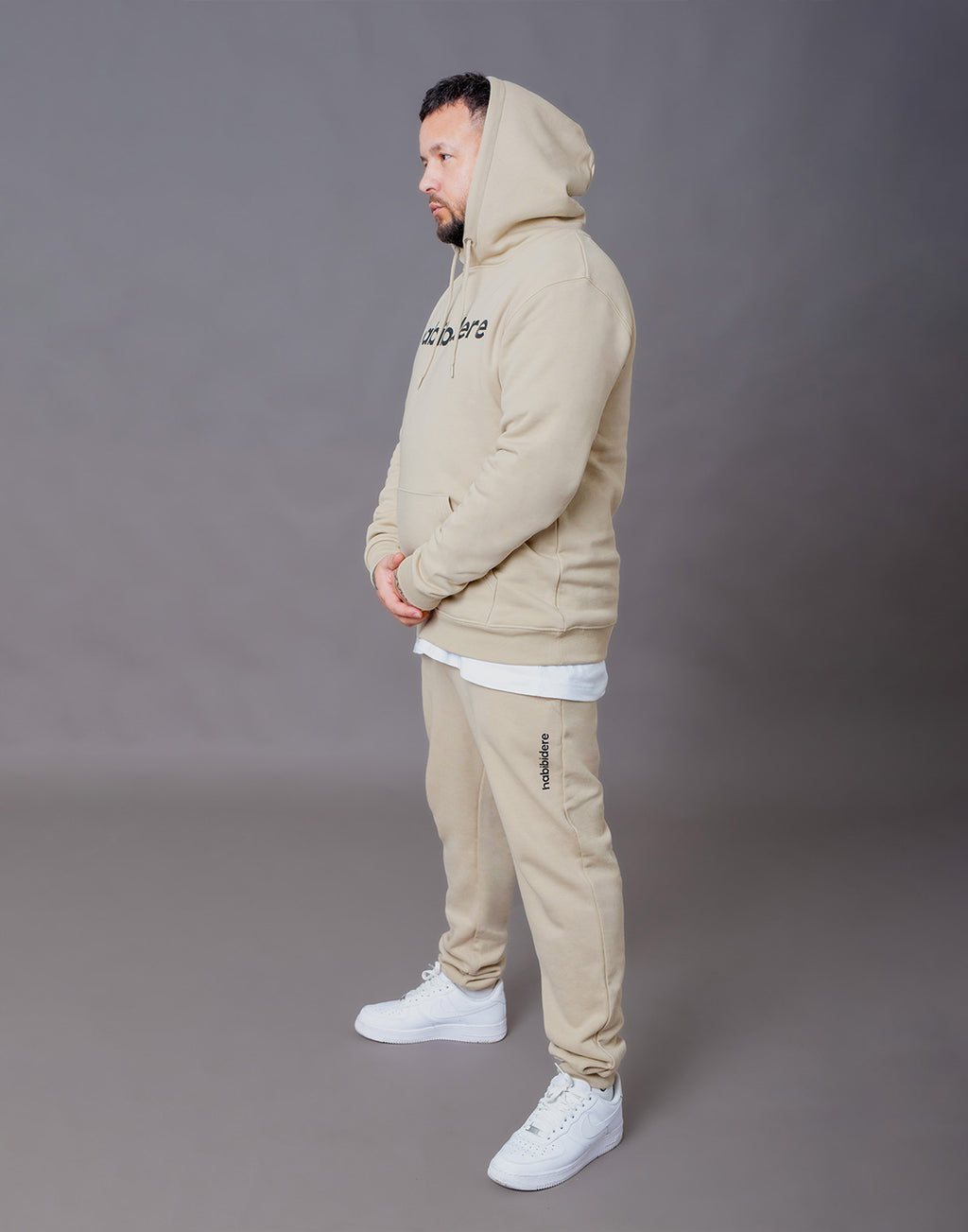 Beige Lounge Jogger | Jogginghose aus Bio-Baumwolle für Herren